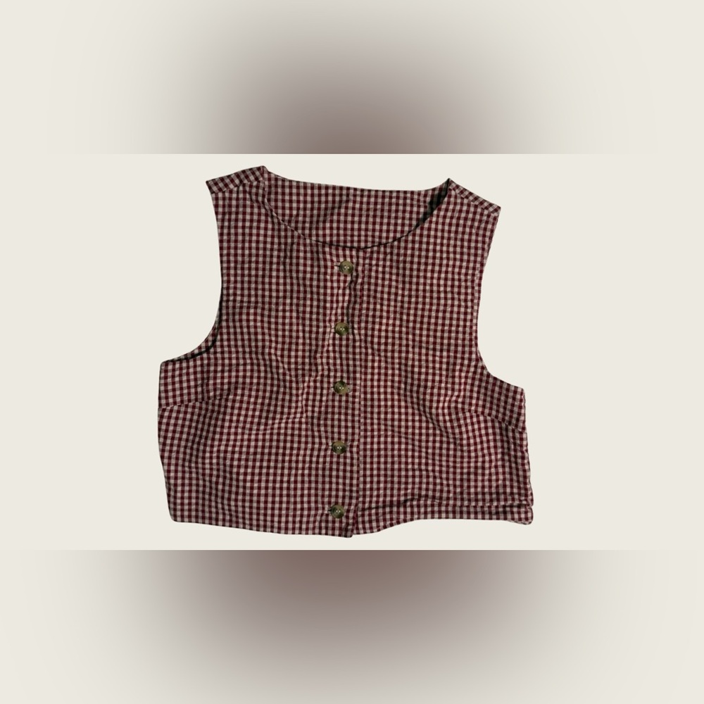 POSSE RIO GINGHAM TOP